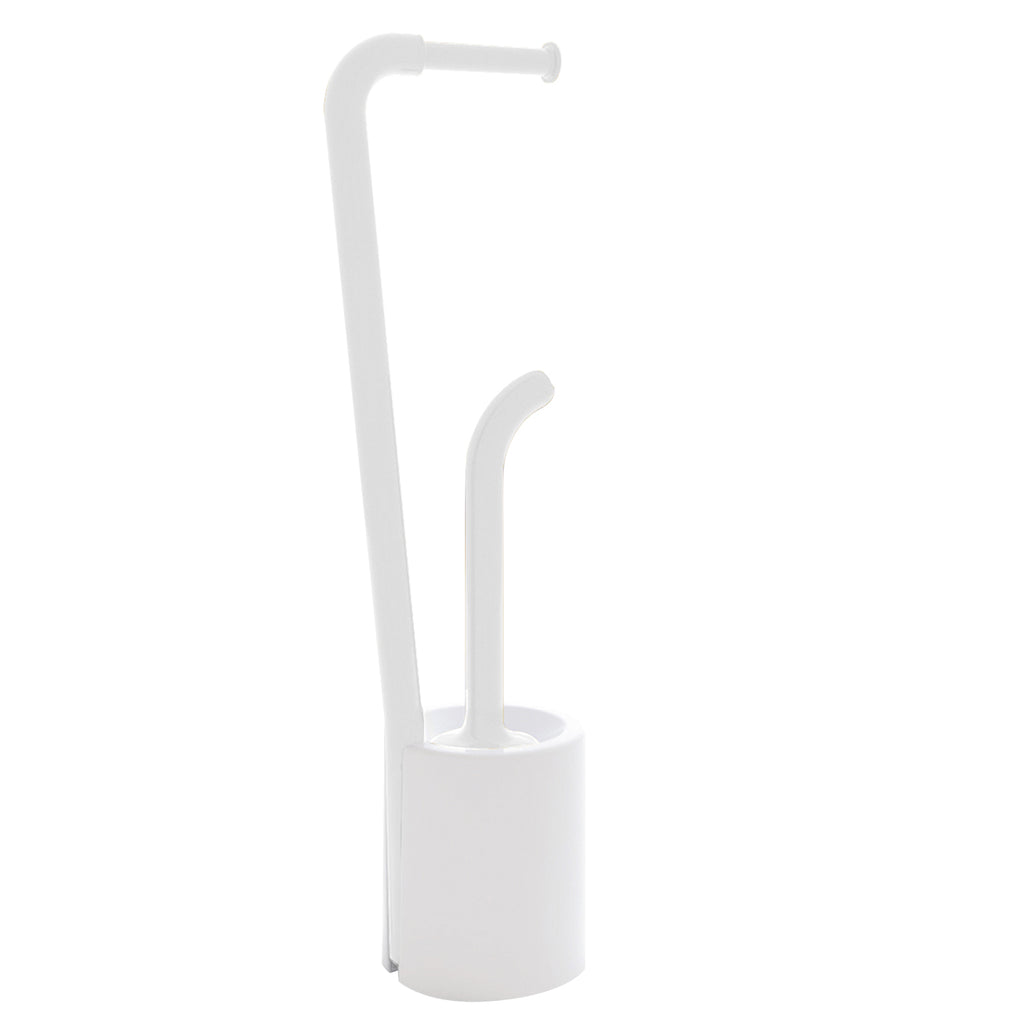 Piantana portarotolo e scopino Wc di Gedy serie Wendy - Bianco
