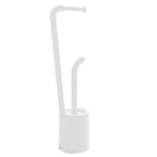 Piantana portarotolo e scopino Wc di Gedy serie Wendy - Bianco