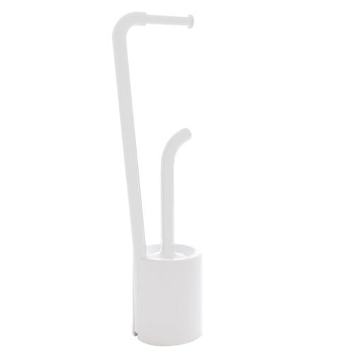 Piantana portarotolo e scopino Wc di Gedy serie Wendy - Bianco