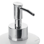 Dosasapone in ceramica e Acciaio Inox con erogatore cromato Gedy serie Petunia - Bianco