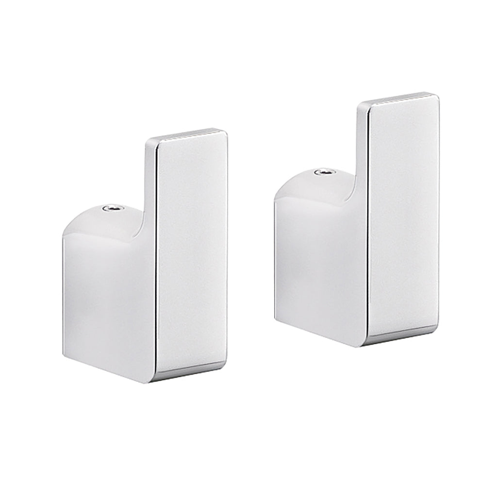 Appendiabiti 2 pezzi a muro Gedy serie Pirenei - Cromato