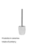 Scopino in ceramica Gedy serie Dalia - Bianco