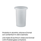 Portaspazzolini per barra attrezzabile A147 Gedy serie Azzorre - Satinato