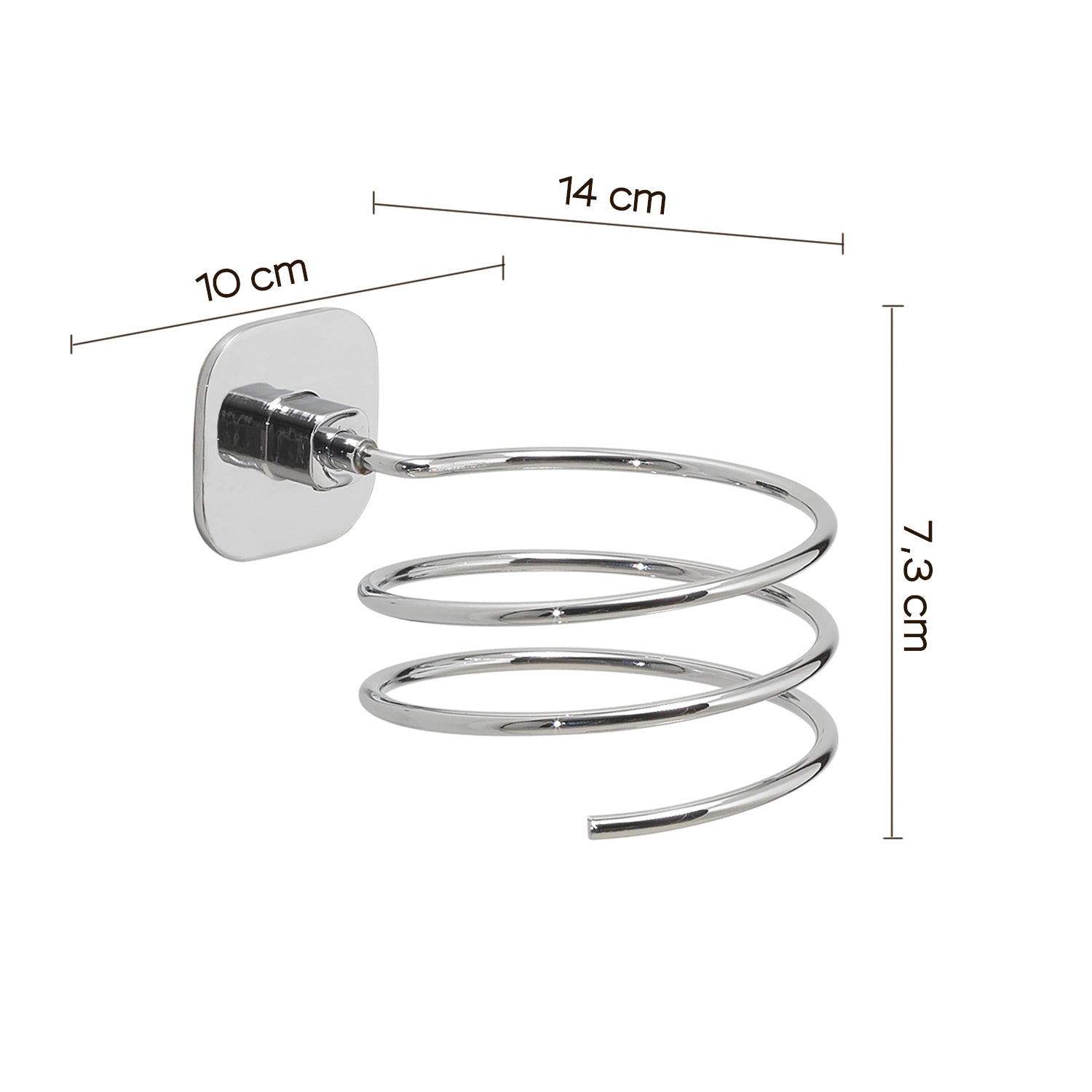Porta phon in acciaio inox e cromall Teide di Gedy - Cromato