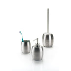 Portaspazzolini in Acciaio Inox Gedy serie Nigella - Spazzolato