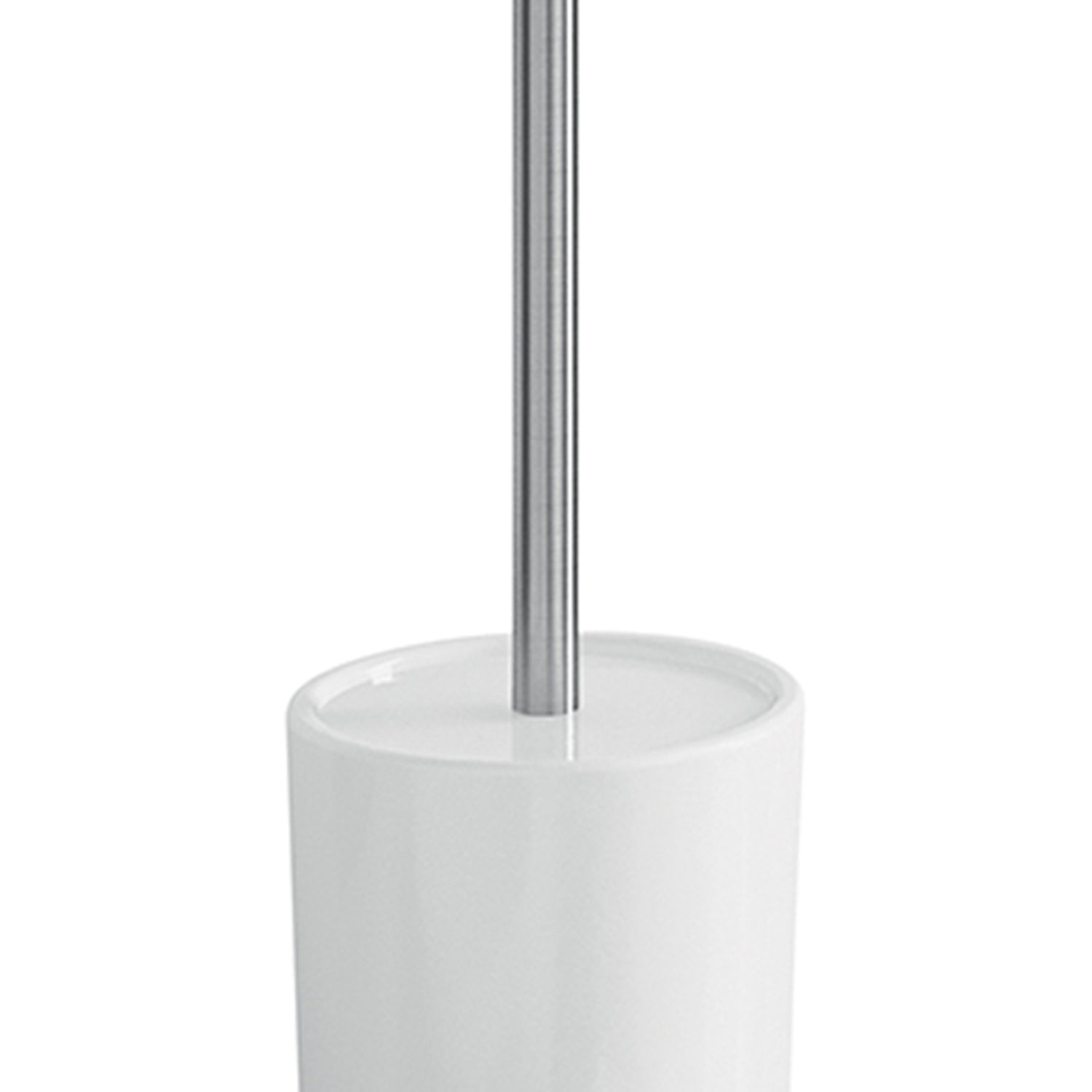 Scopino in ceramica e Acciaio Inox Gedy serie Petunia - Bianco