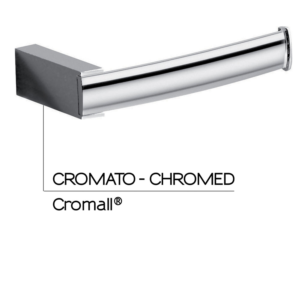 Portarotolo a parete Kent di Gedy - Cromato