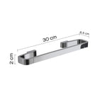 Portasalviette 30 cm in Ottone e Cromall Gedy serie Samoa - Cromato