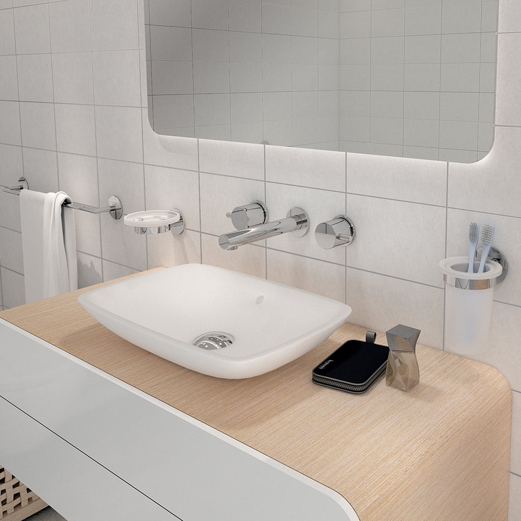 Portasalviette a muro 36 cm Gedy serie Gea - Cromato