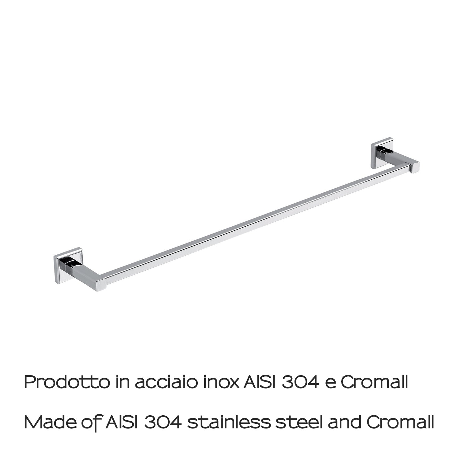 Portasalviette 60 cm in acciaio inox AISI 304 Colorado di Gedy - Cromato
