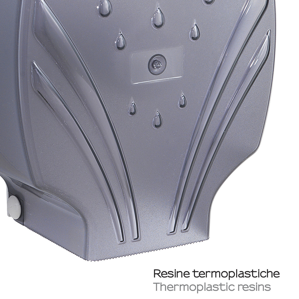 Distributore per rotoli di carta igienica di max 19 cm di Gedy - Antracite