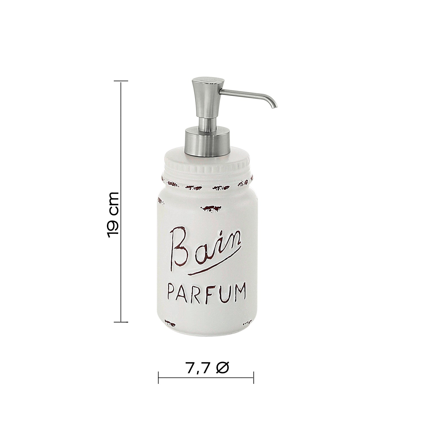 Dispenser sapone in ceramica Gedy serie Catherine - Bianco