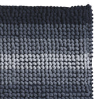 Tappeto 50x50 in cotone e poliestere con fondo antiscivolo Bubble di Gedy - Blu