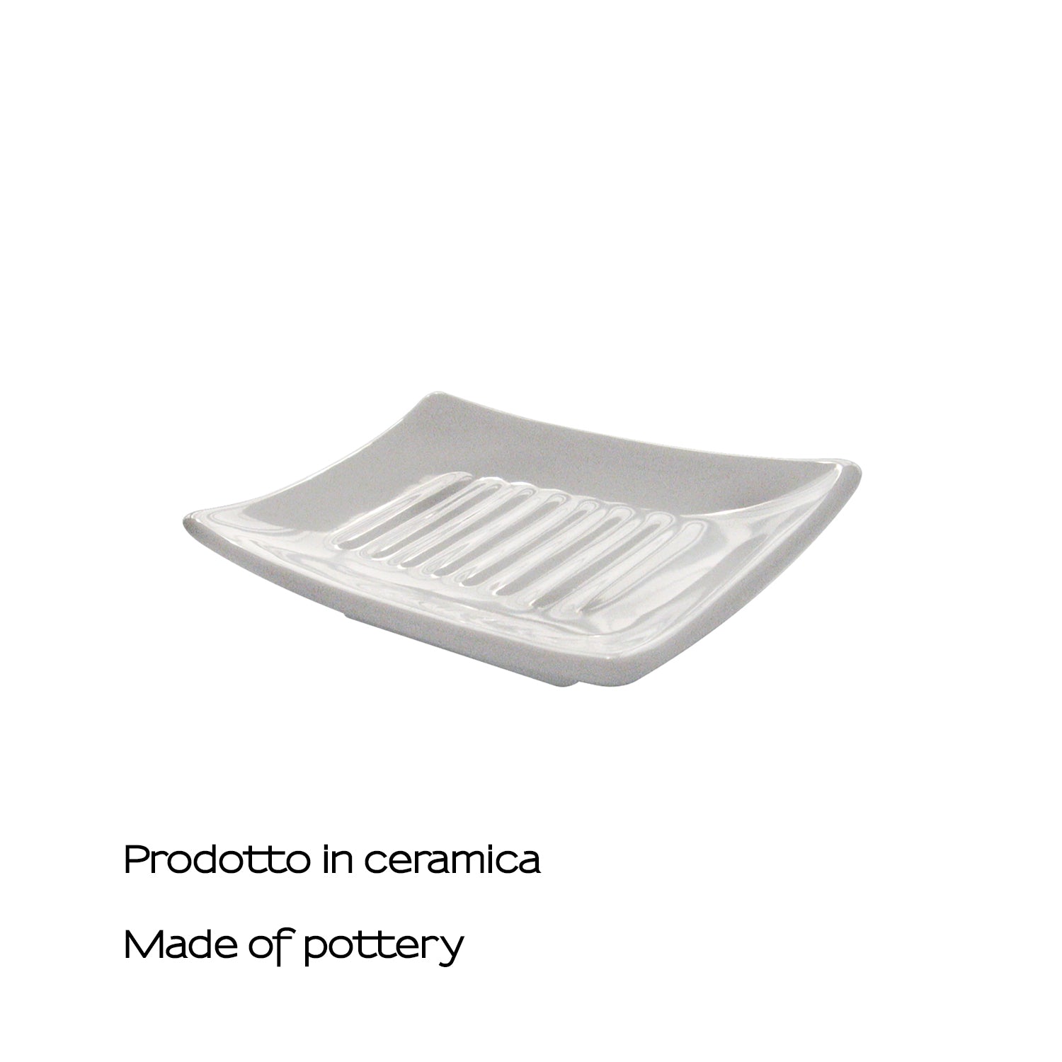 Portasapone in ceramica Gedy serie Verbena - Bianco