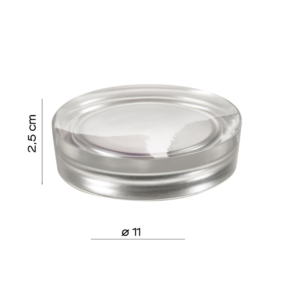 Portasapone da appoggio Gedy serie Vega - Argento