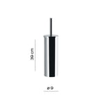 Scopino da terra in Acciaio Inox di Gedy modello Winny - Cromato lucido