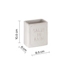 Portaspazzolini da appoggio Gedy serie Vivienne - Bianco