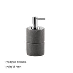 Dosasapone in resina con erogatore Gedy serie Petra - Grigio