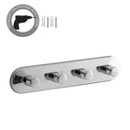 Appendiabiti multiplo modello Ciclope in ottone e Cromall - Cromato