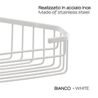 Portaoggetti doccia angolare modello Augustus di Gedy - Bianco