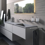 Dosasapone con erogatore in Cromall a parete Kent di Gedy - Cromato