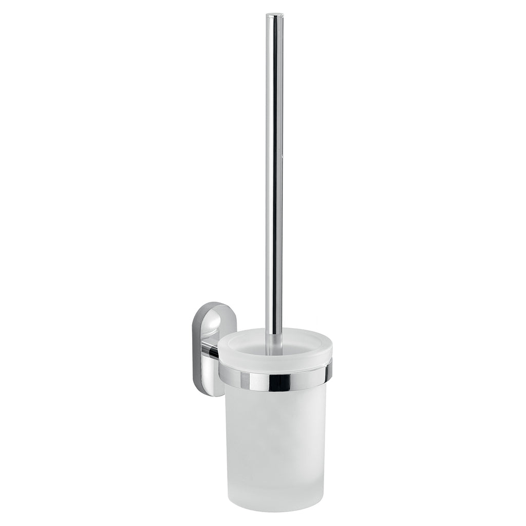 Scopino con ciuffo in setole in Acciaio Inox Gedy serie Febo - Cromato