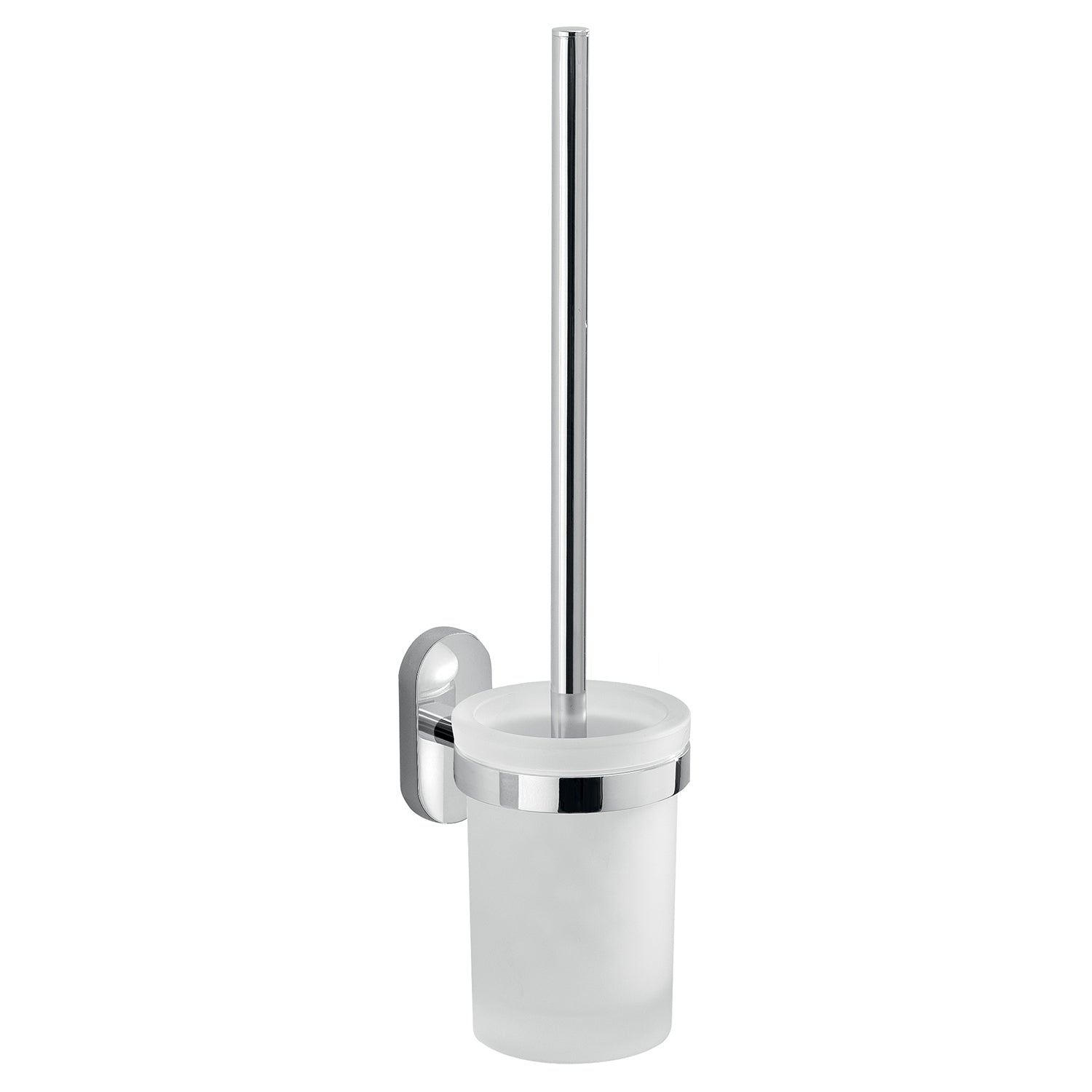 Scopino con ciuffo in setole in Acciaio Inox Gedy serie Febo - Cromato