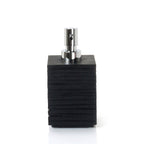 Dosasapone da appoggio con erogatore in plastica Gedy serie Quadrotto - Nero