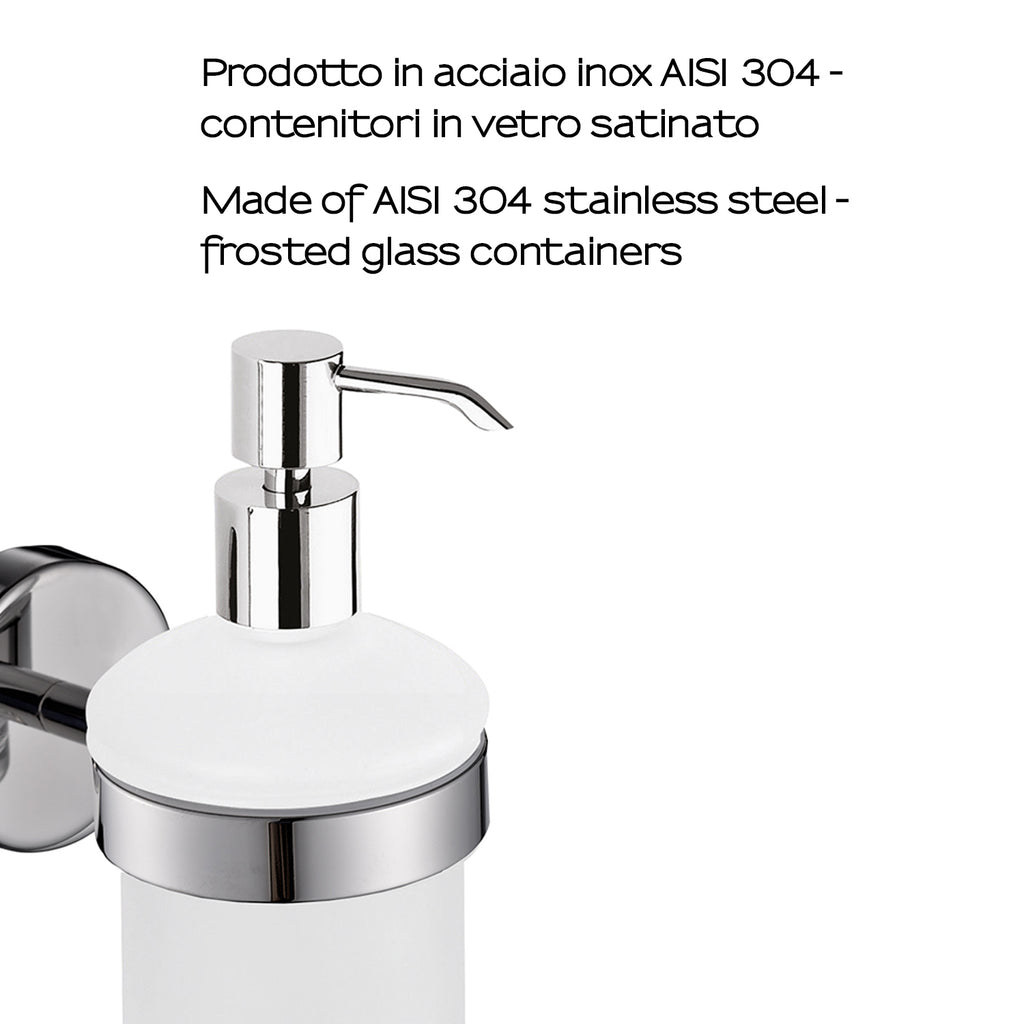 Dosasapone in Acciaio Inox AISI 304 Gedy serie Project - Lucido