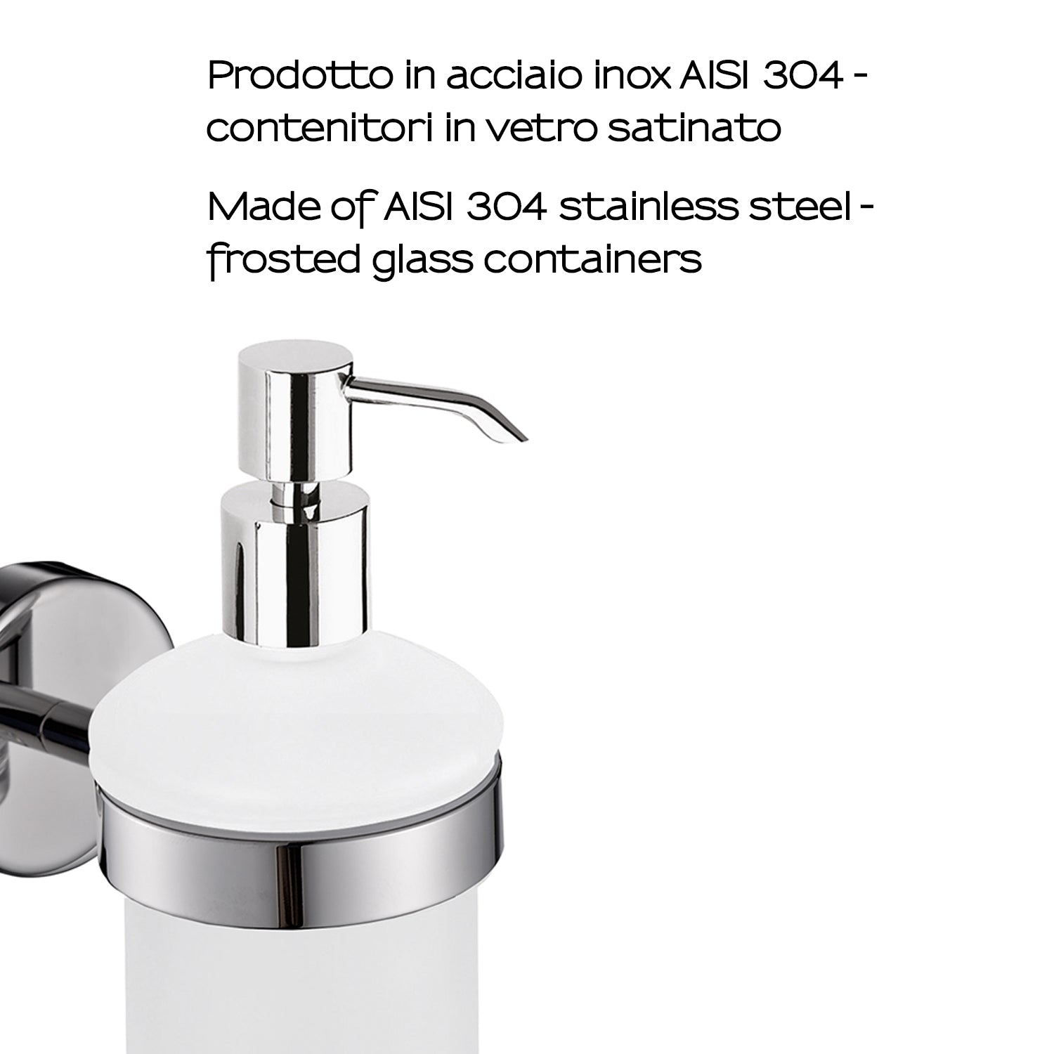 Dosasapone in Acciaio Inox AISI 304 Gedy serie Project - Lucido