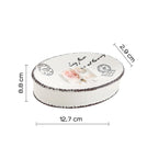 Portasapone da appoggio in ceramica Gedy serie Clothilde - Bianco