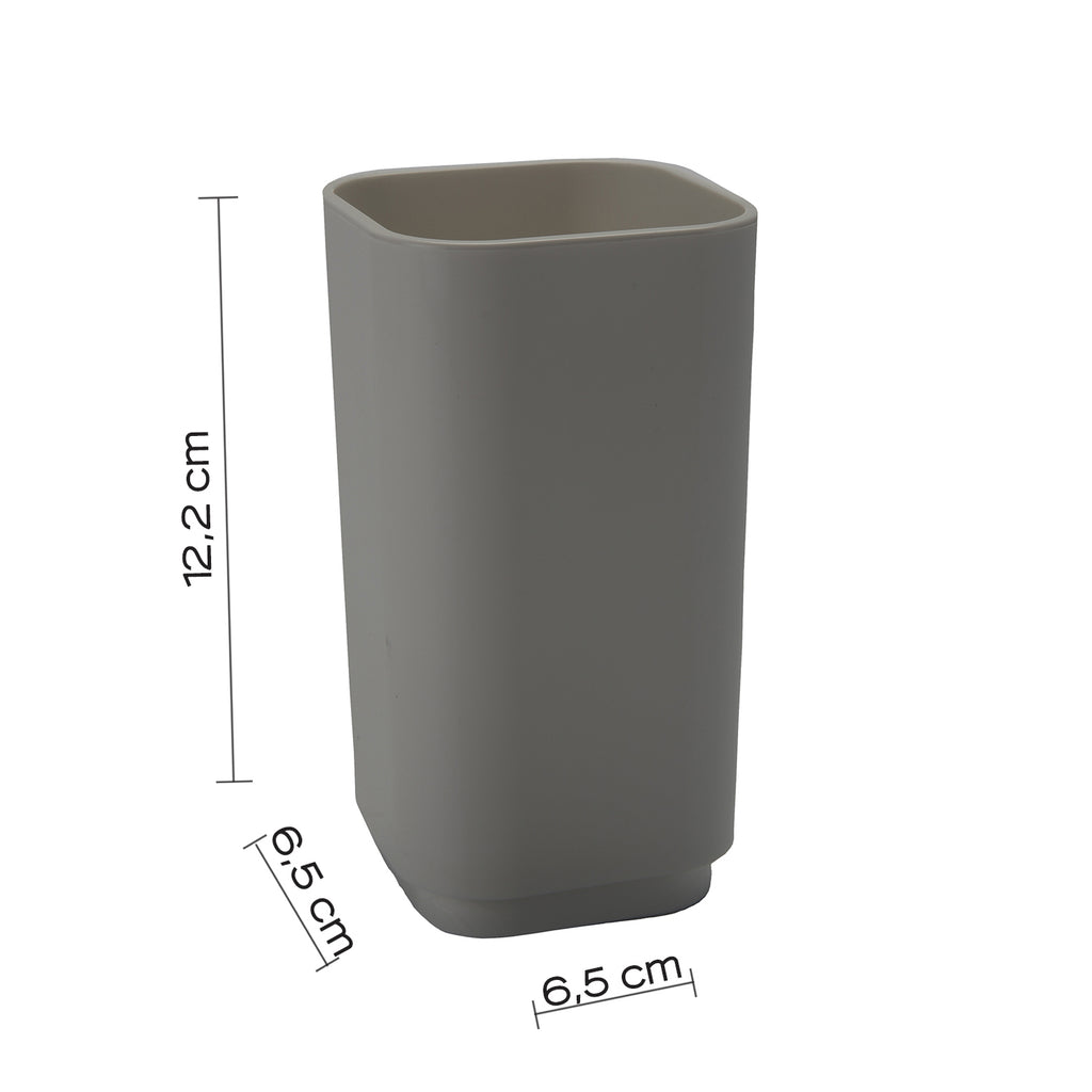 Portaspazzolini da appoggio Gedy serie Seventy - Grigio