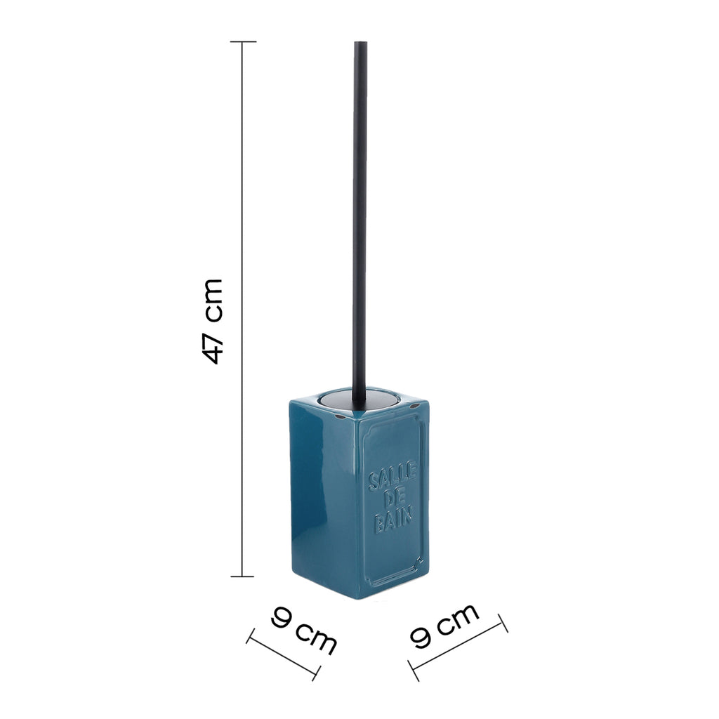 Scopino con ciuffo in setole di Gedy serie Vivienne - Blu