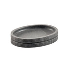 Portasapone in resina Gedy serie Petra - Grigio