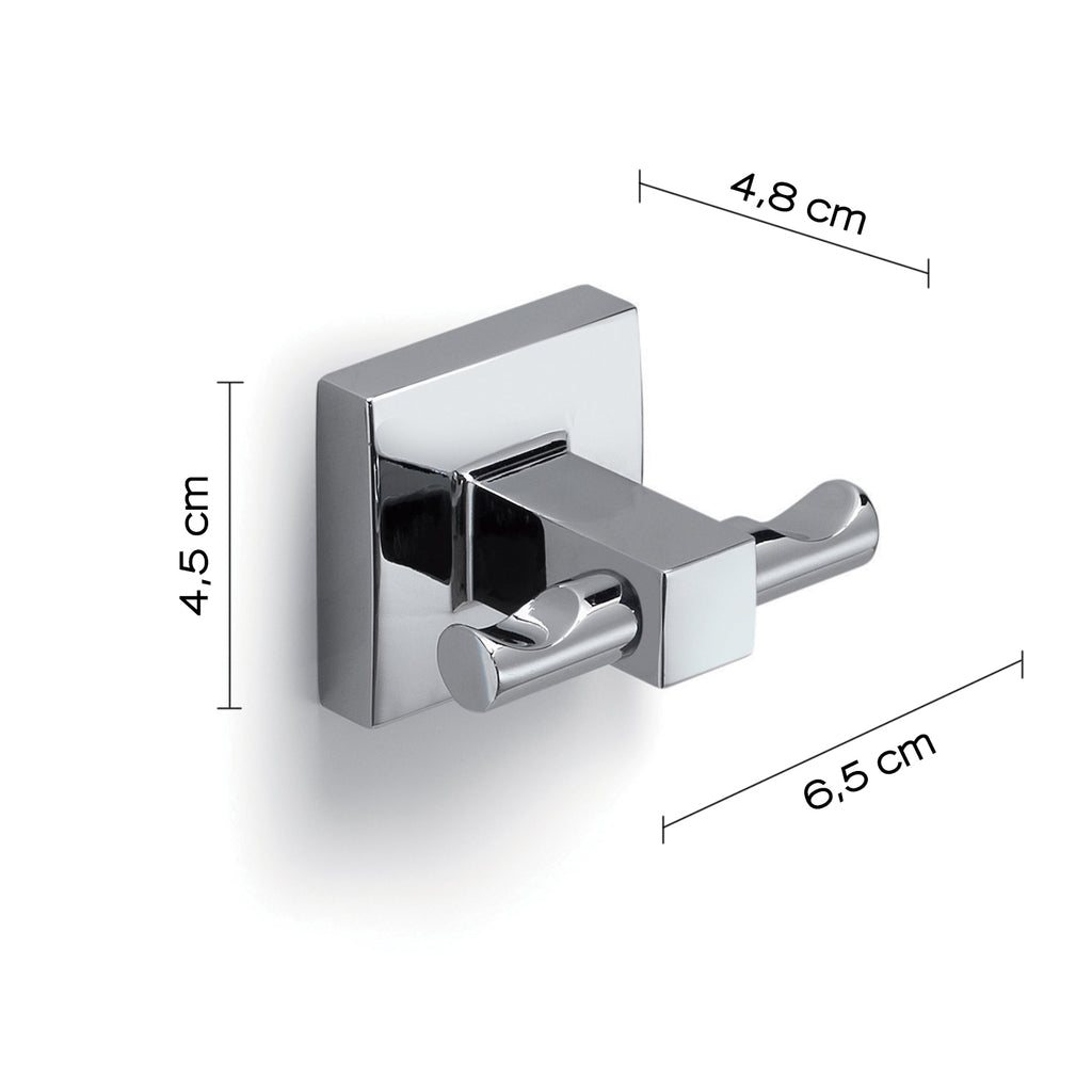 Appendiabiti a muro di Gedy serie Olimpo - Cromato