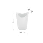 Portaspazzolini da appoggio Gedy serie Moby - Bianco