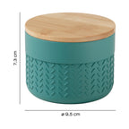 Contenitore da appoggio Gedy serie Thea - Naturale/Verde