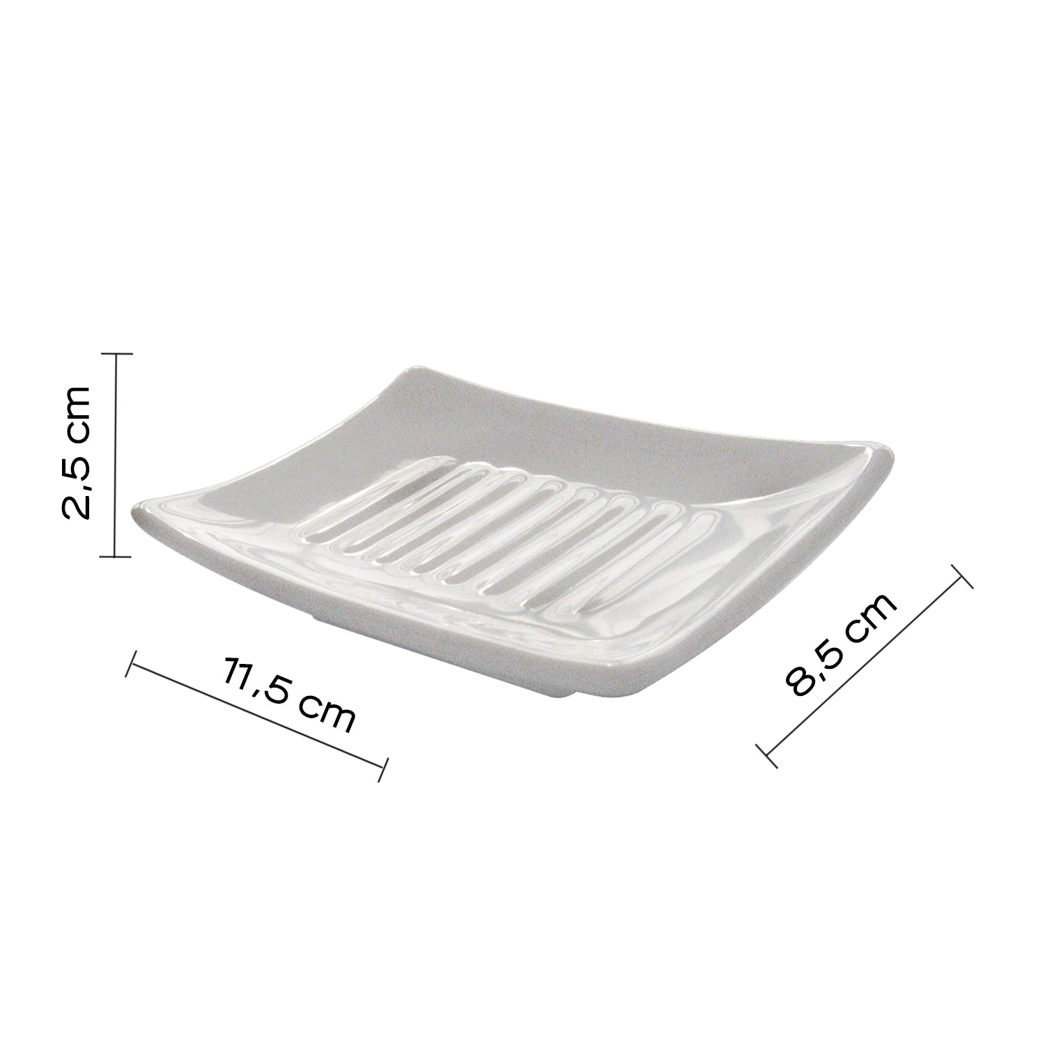 Portasapone in ceramica Gedy serie Verbena - Bianco