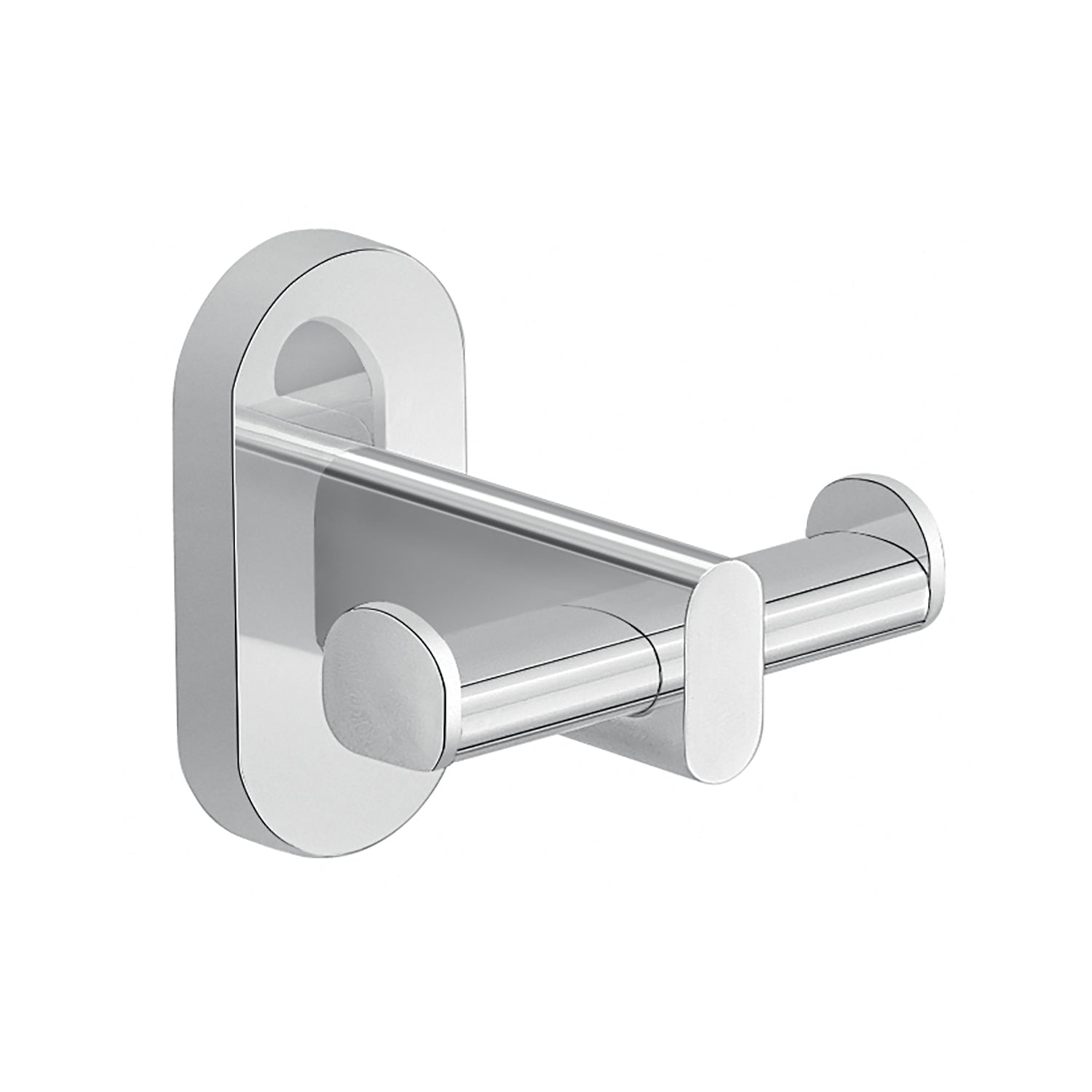 Appendiabiti doppio in Acciaio Inox Gedy serie Febo - Cromato