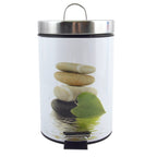 Pattumiera a pedale in Acciaio Inox da 3L modello Decors - Multicolore