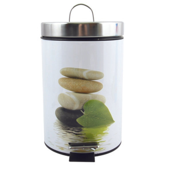 Pattumiera a pedale in Acciaio Inox da 3L modello Decors - Multicolore