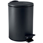 Pattumiera a pedale modello Adelar capienza 5 litri colore nero opaco