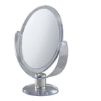 Specchio ovale ingranditore bifacciale di Gedy - Trasparente