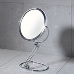 Specchio ingranditore 5X da appoggio - Cromato