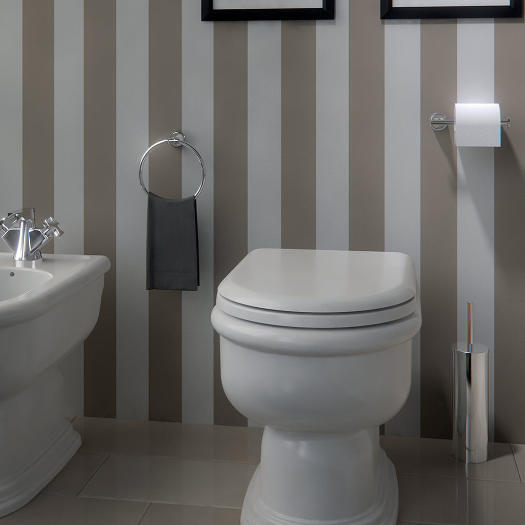 Porta asciugamani ad anello in Acciaio Inox Genziana di Gedy - Cromato