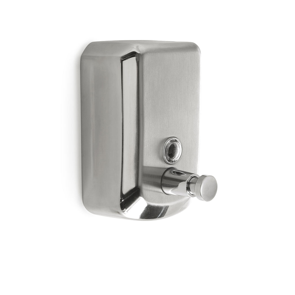 Dispenser sapone in Acciaio Inox AISI 304 modello Eposa di Gedy da 500 ml - Lucido/Spazzolato