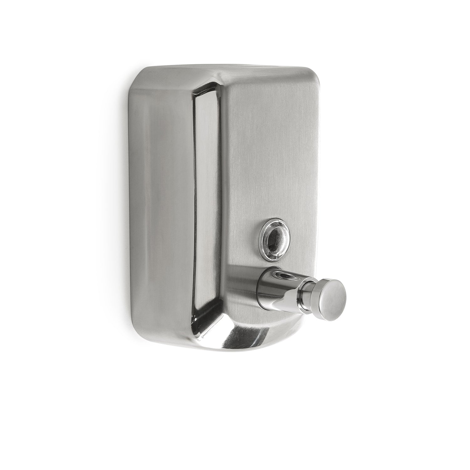 Dispenser sapone in Acciaio Inox AISI 304 modello Eposa di Gedy da 500 ml - Lucido/Spazzolato