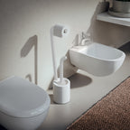 Piantana portarotolo e scopino Wc di Gedy serie Wendy - Bianco