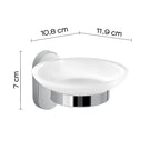 Portasapone in Acciaio Inox Gedy serie Febo - Cromato