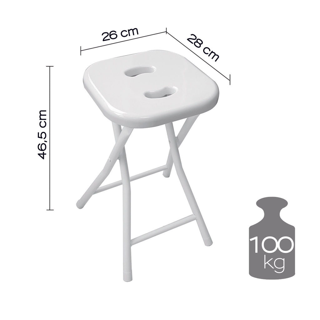 Sgabello richiudibile Gedy - Bianco